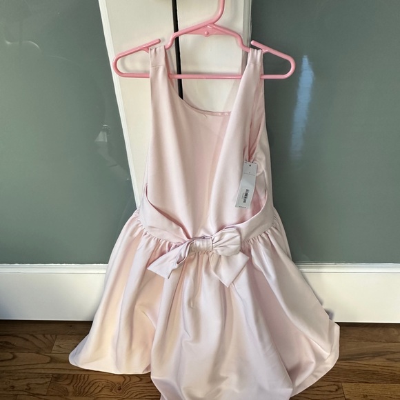 Janie and Jack Light Pink Dress with Bow - Picture 4 of 6
